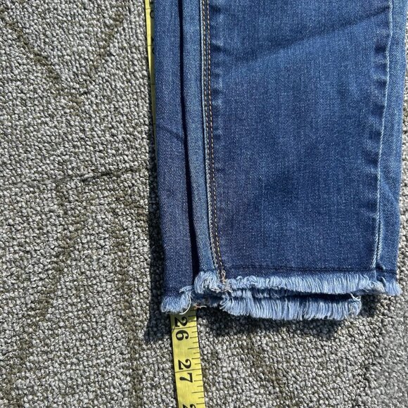 Indigo Poppy Maternity Jeans Women's Medium Blue Slim Elastic Stretchy - Picture 4 of 12